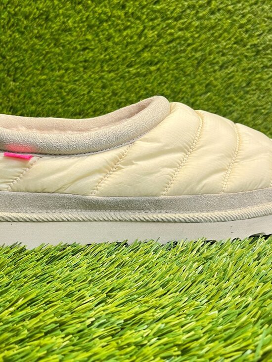 UGG Tasman Puft Mens Size 9 Beige Casual Classic Walking Slip On Slippers Shoes